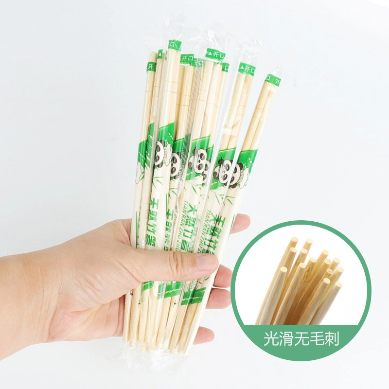 Factory Wholesale Round Chopsticks Bamboo Disposable Chopsticks with OPP Packing