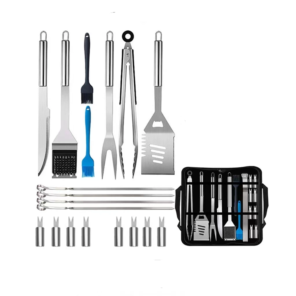 Camping BBQ Tool Set Stainless Steel BBQ Tool